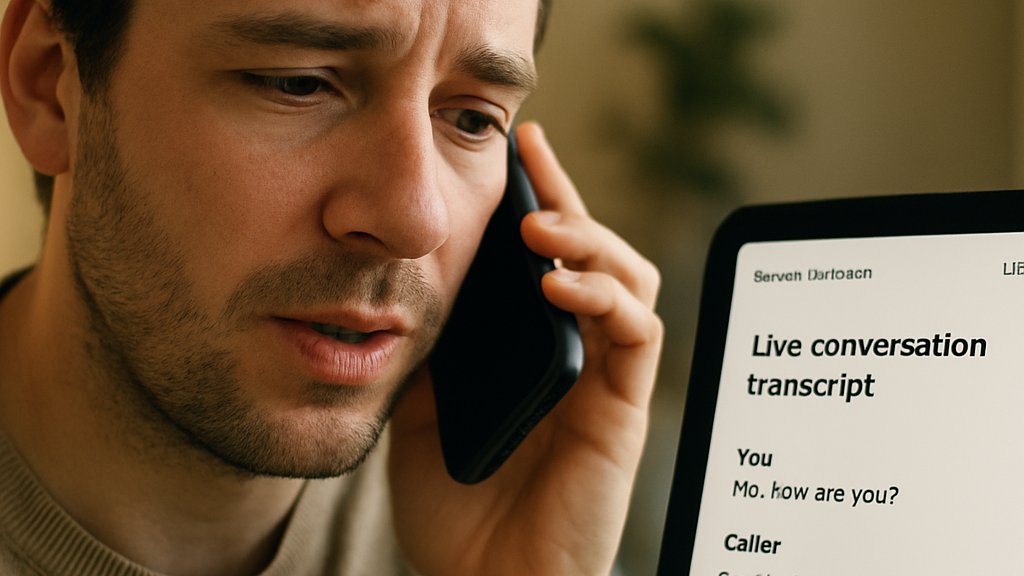 Live Voice Assistants with real-time transcript in a natural conversation