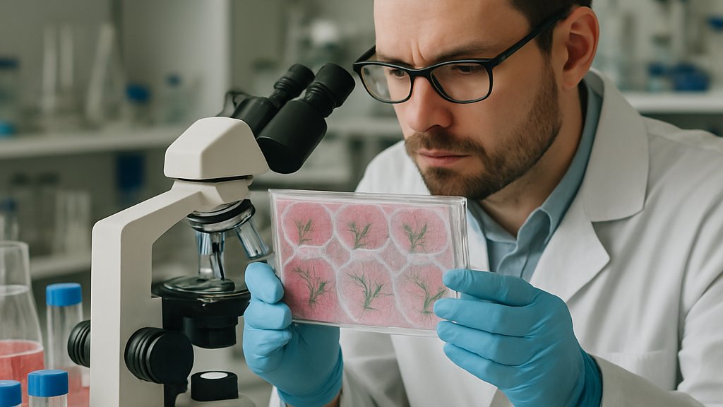 Scientist reviewing neuron research for AI Drug Discovery in modern lab