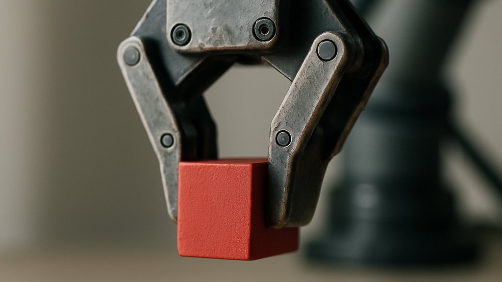 Reliable Robot Manipulation with robotic gripper handling objects in close-up