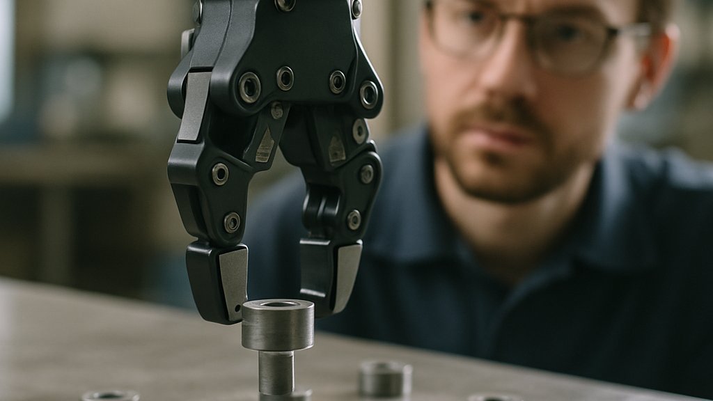Robotic Manipulation Learning robotic gripper handling parts in factory