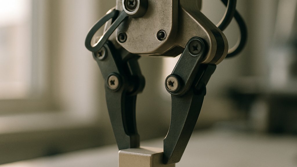 Dexterous Robot Manipulation close-up of robotic gripper task