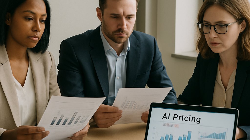 Open Source AI pricing review in a corporate meeting room