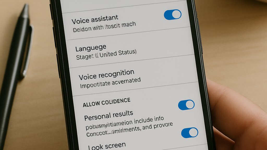 Privacy settings screen for Siri AI Beta on smartphone