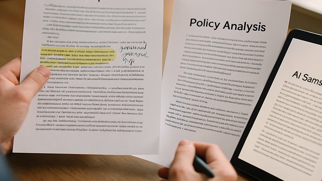Political Bias AI report comparison with endorsement cues and neutral summary