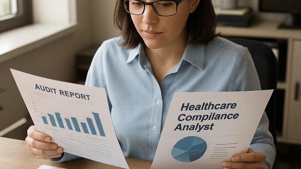 Audit analyst assessing Healthcare Chatbot Trust safety metrics and reports