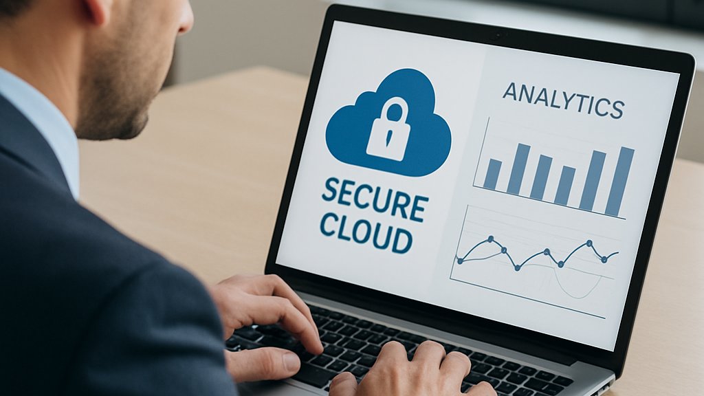 Enterprise AI Partner supporting secure AI adoption on a laptop
