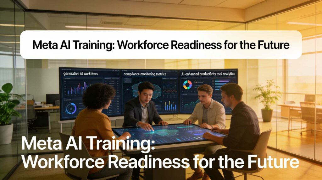Professionals engaged in Meta AI Training for workforce upskilling