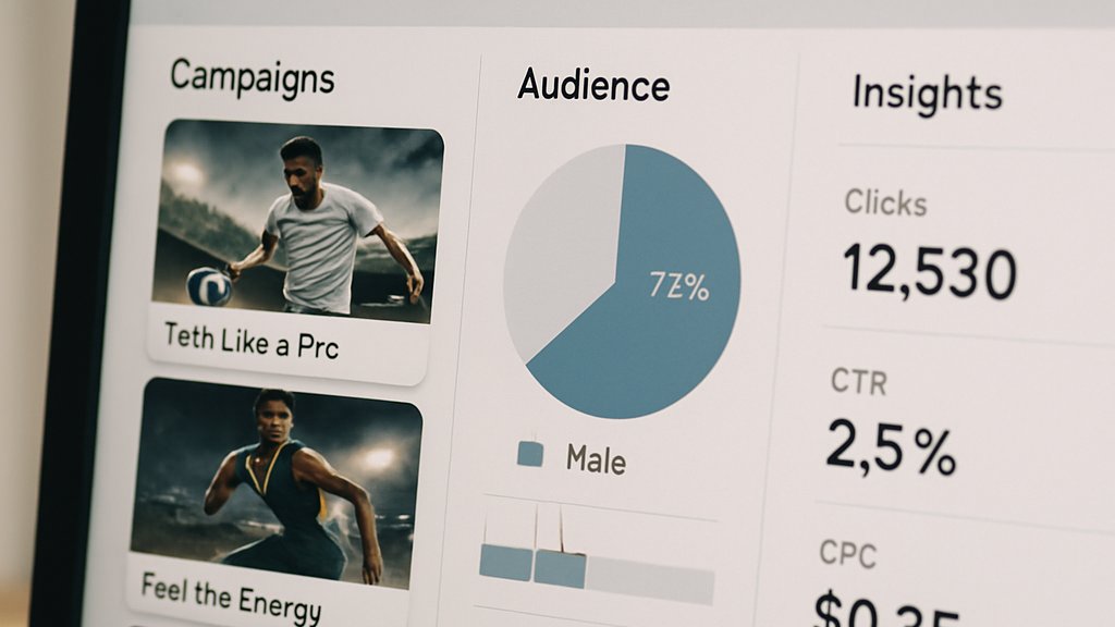 neuro ads AI sports advertising analytics on a desktop screen