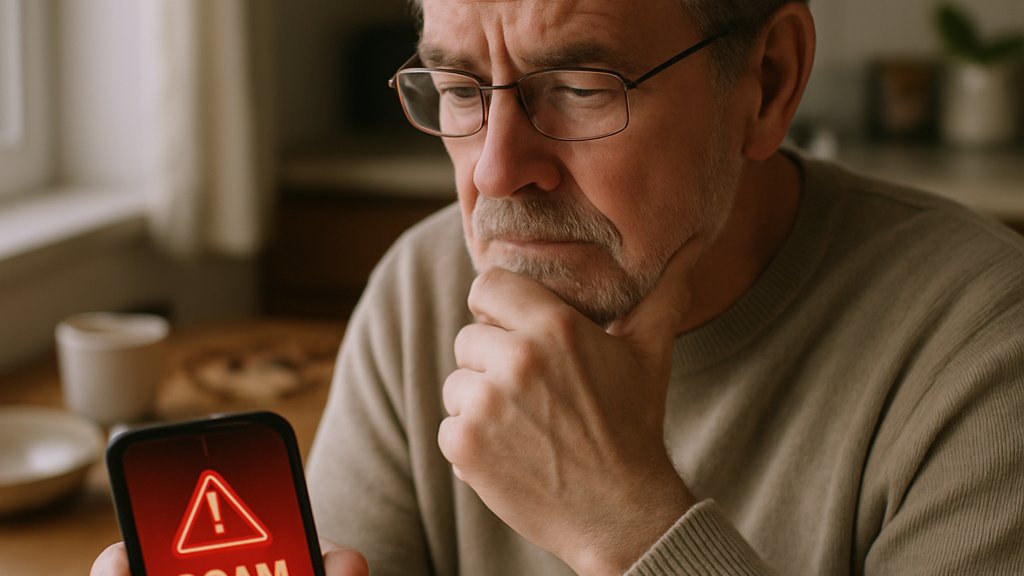 AI Scam Protection warning on phone as user reviews a suspicious call alert