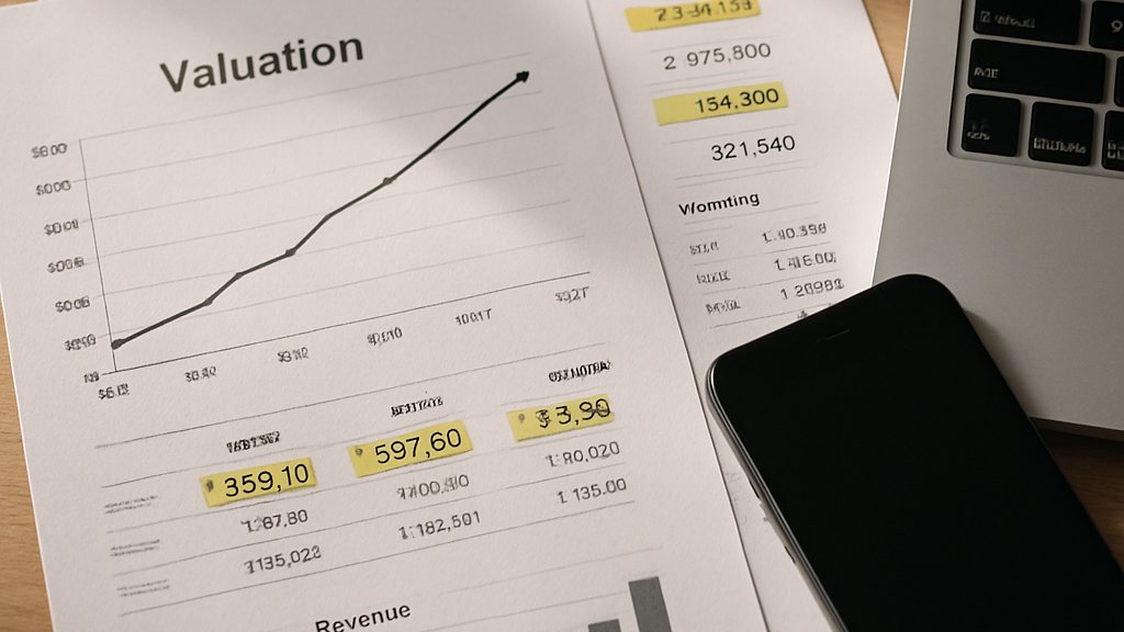 Anthropic Series G valuation analysis with financial charts and documents