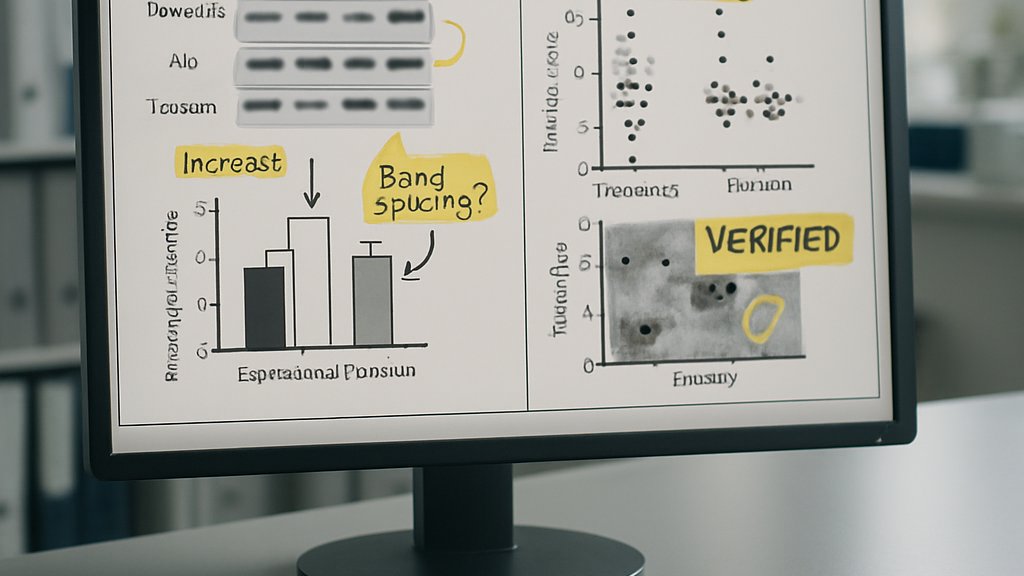 Scientific Claim Verification tools on desktop screen with annotated figures