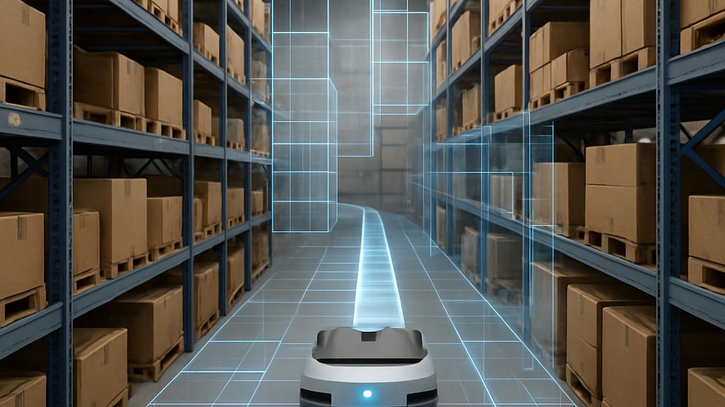 Mobile robot using 3D Motion Mapping in a warehouse environment