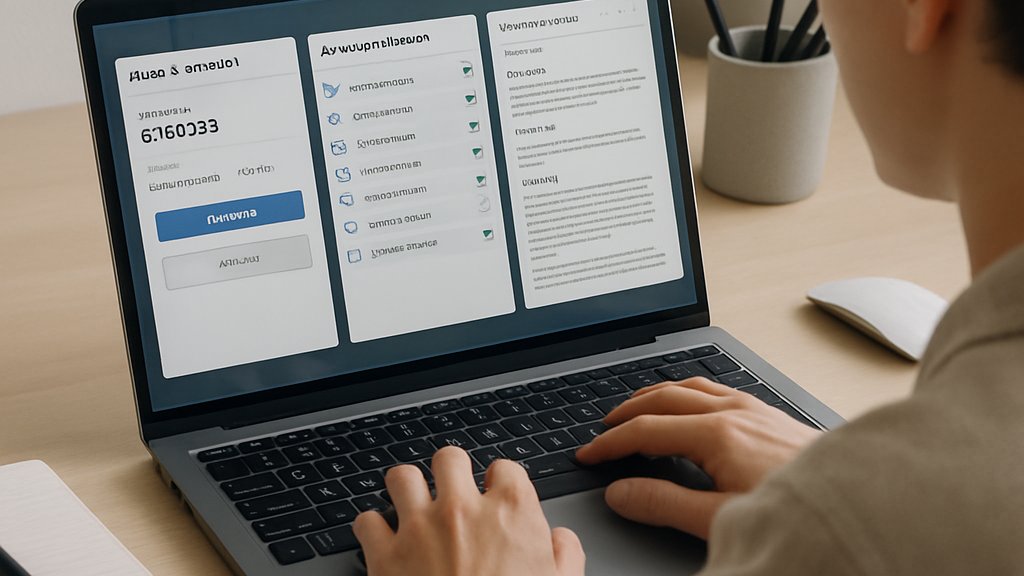 Laptop workflow example for Agentic Business Automation across finance HR and legal